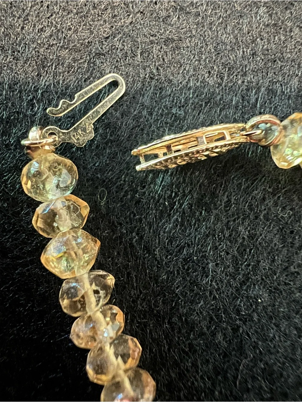 Ross-Simons 14k gold, peridot, citrine, pearl necklace